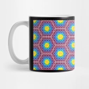 Abstract geometric shapes -blue Mug